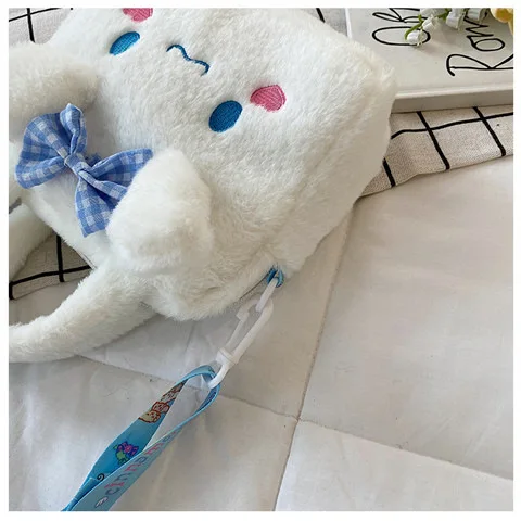 Kawaii Sanrio Plush Bag Kuromi Melody Cinnamoroll Cartoon Anime Handbag Crossbody Cosmetic Travel Storage Bags Women Girls Gifts Kawaii Sanrio Plush Bag Kuromi Melody Cinnamoroll Cartoon Anime Handbag Crossbody Cosmetic Travel Storage Bags Women Girls Gifts