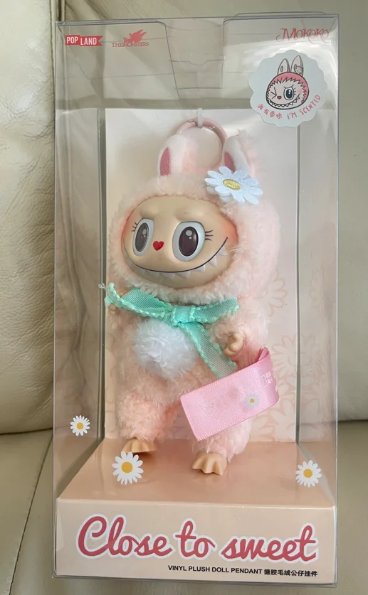 New Arrival Monster Labubu Zimomo Angel Creative Change Doll Diy Figure Vinyl Pendant Doll Model Toy Replica Birthday Xmas Gift